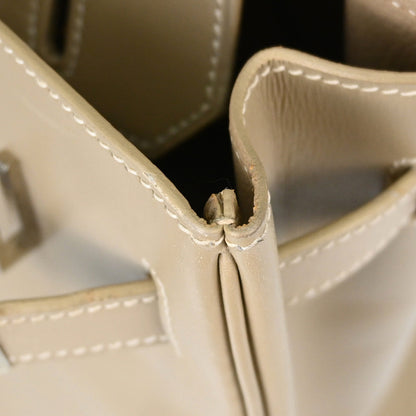 Hermes Beige Box Calf Birkin 30 Handbag
