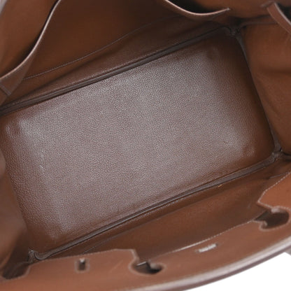 Hermes Havane Courchevel Birkin 35 Handbag