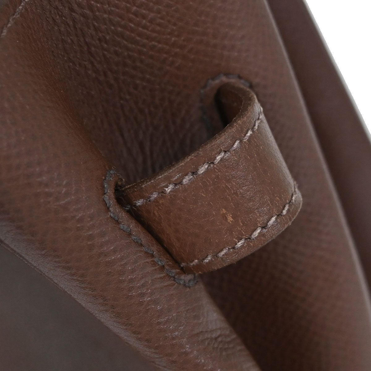 Hermes Havane Courchevel Birkin 35 Handbag