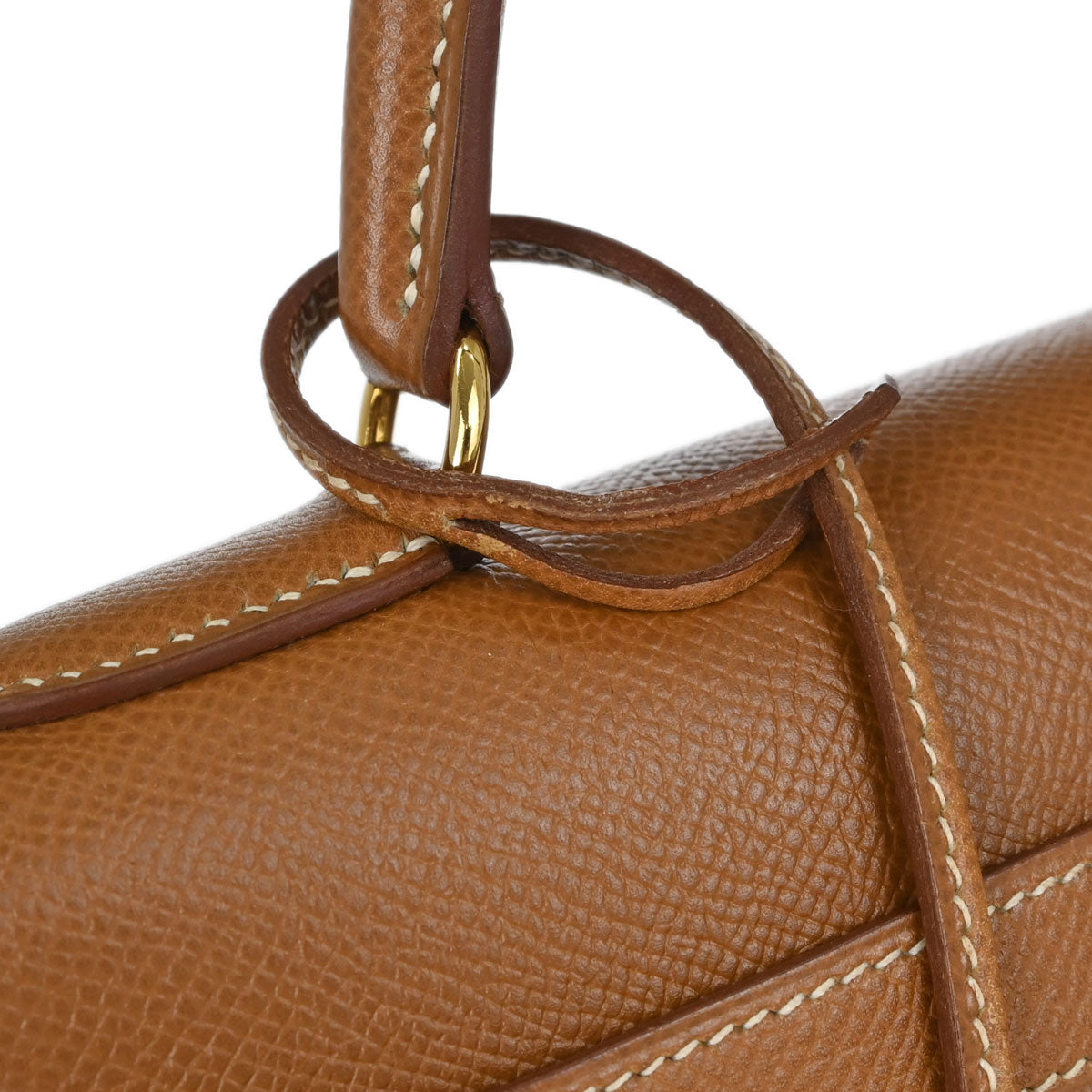 Hermes Gold Courchevel Kelly 32 Sellier 2way Shoulder Handbag