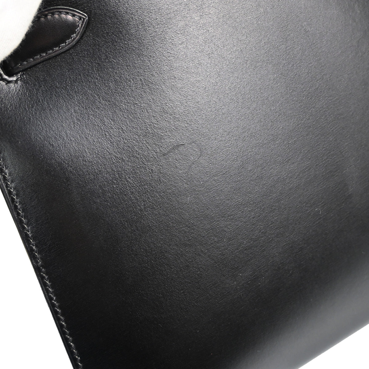 Hermes Black Box Calf Kelly 28 Sellier 2way Shoulder Handbag