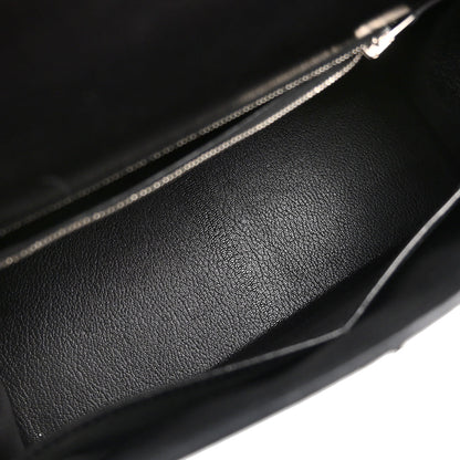 Hermes Black Box Calf Kelly 28 Sellier 2way Shoulder Handbag
