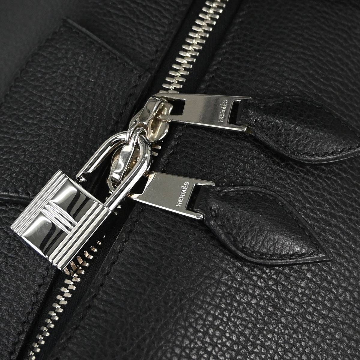 Hermes Black Vache Liegee Paris Bombay 50 Handbag