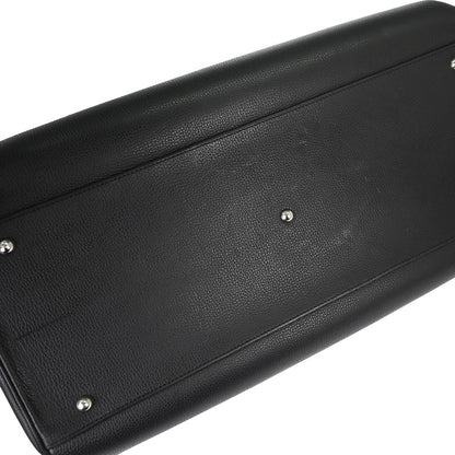 Hermes Black Vache Liegee Paris Bombay 50 Handbag