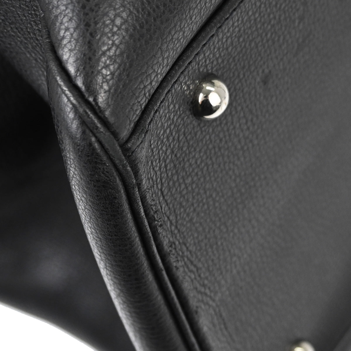 Hermes Black Vache Liegee Paris Bombay 50 Handbag