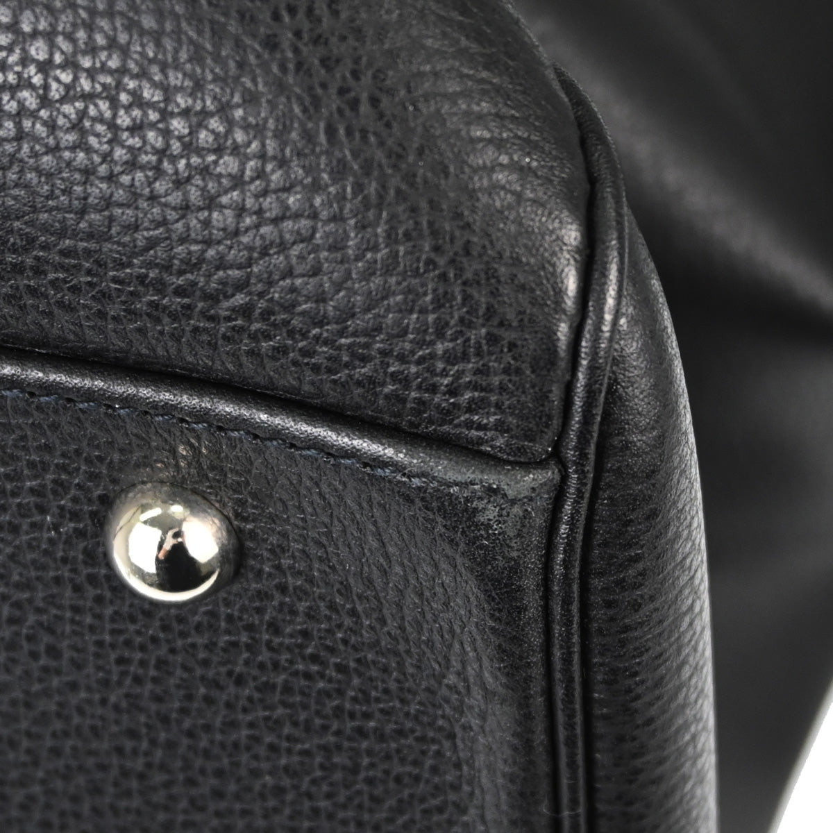 Hermes Black Vache Liegee Paris Bombay 50 Handbag