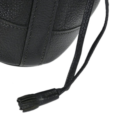 Hermes Black Buffle Skipper Market GM Bucket Shoulder Bag