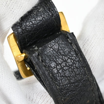 Hermes Black Buffle Skipper Market GM Bucket Shoulder Bag
