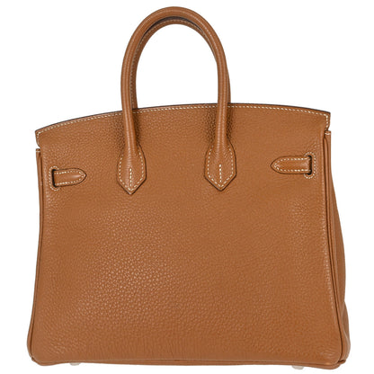 Hermes Gold Togo Birkin 25 Handbag