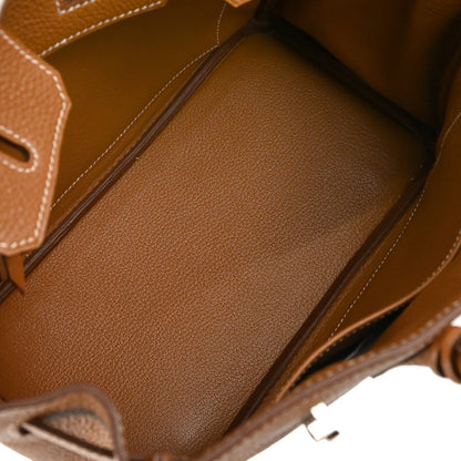Hermes Gold Togo Birkin 25 Handbag
