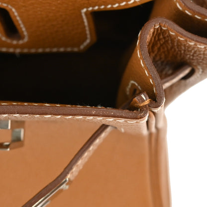 Hermes Gold Togo Birkin 25 Handbag