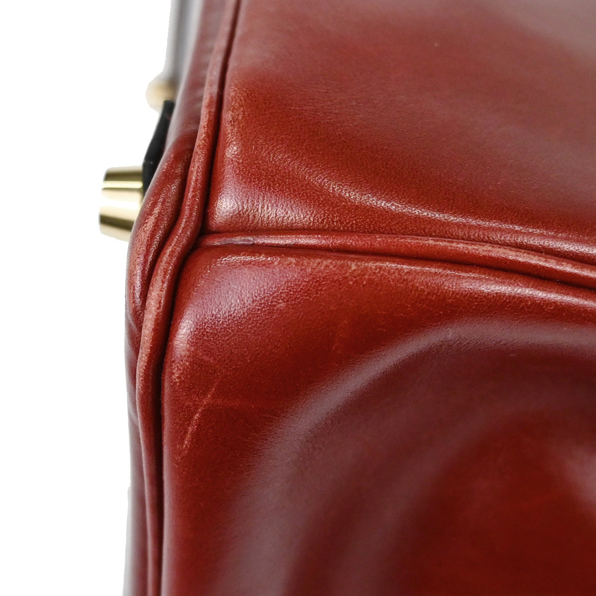 Hermes Rouge H Box Calf Birkin 30 Handbag