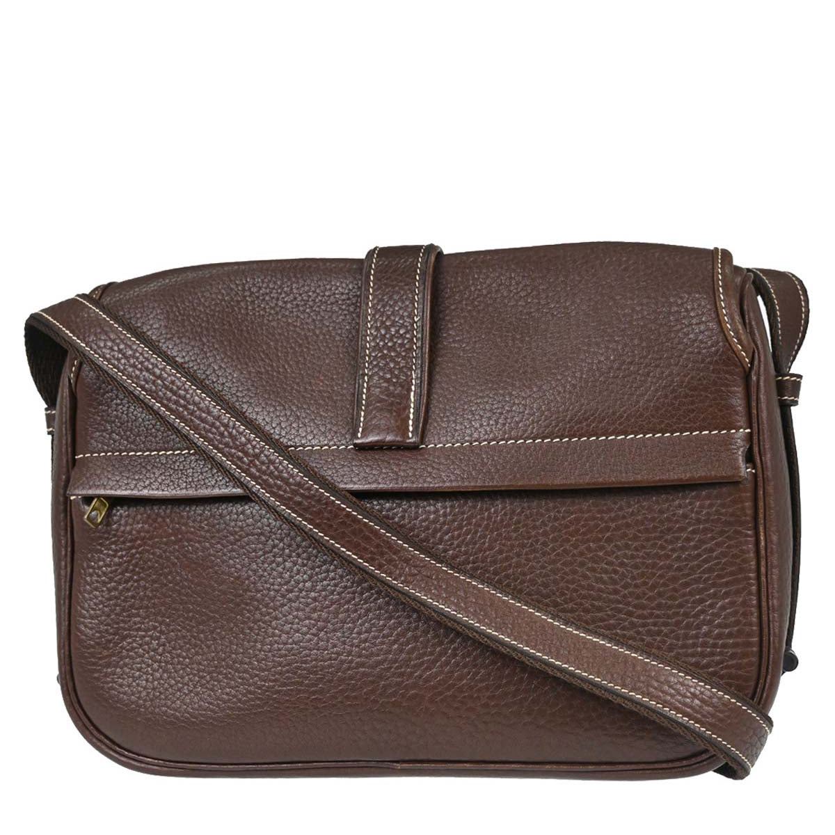 Hermes Havane Taurillon Clemence Noumea Shoulder Bag
