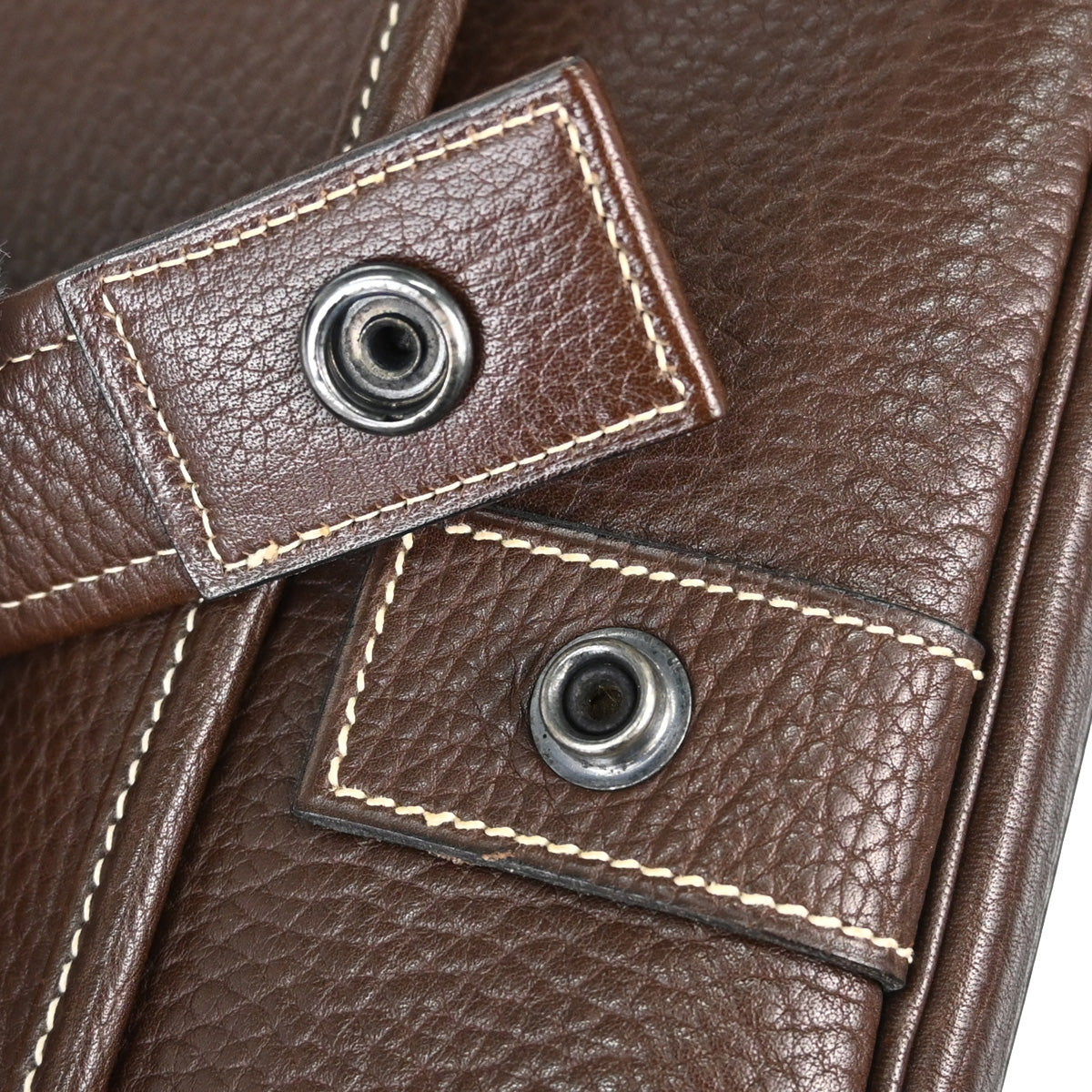 Hermes Havane Taurillon Clemence Noumea Shoulder Bag