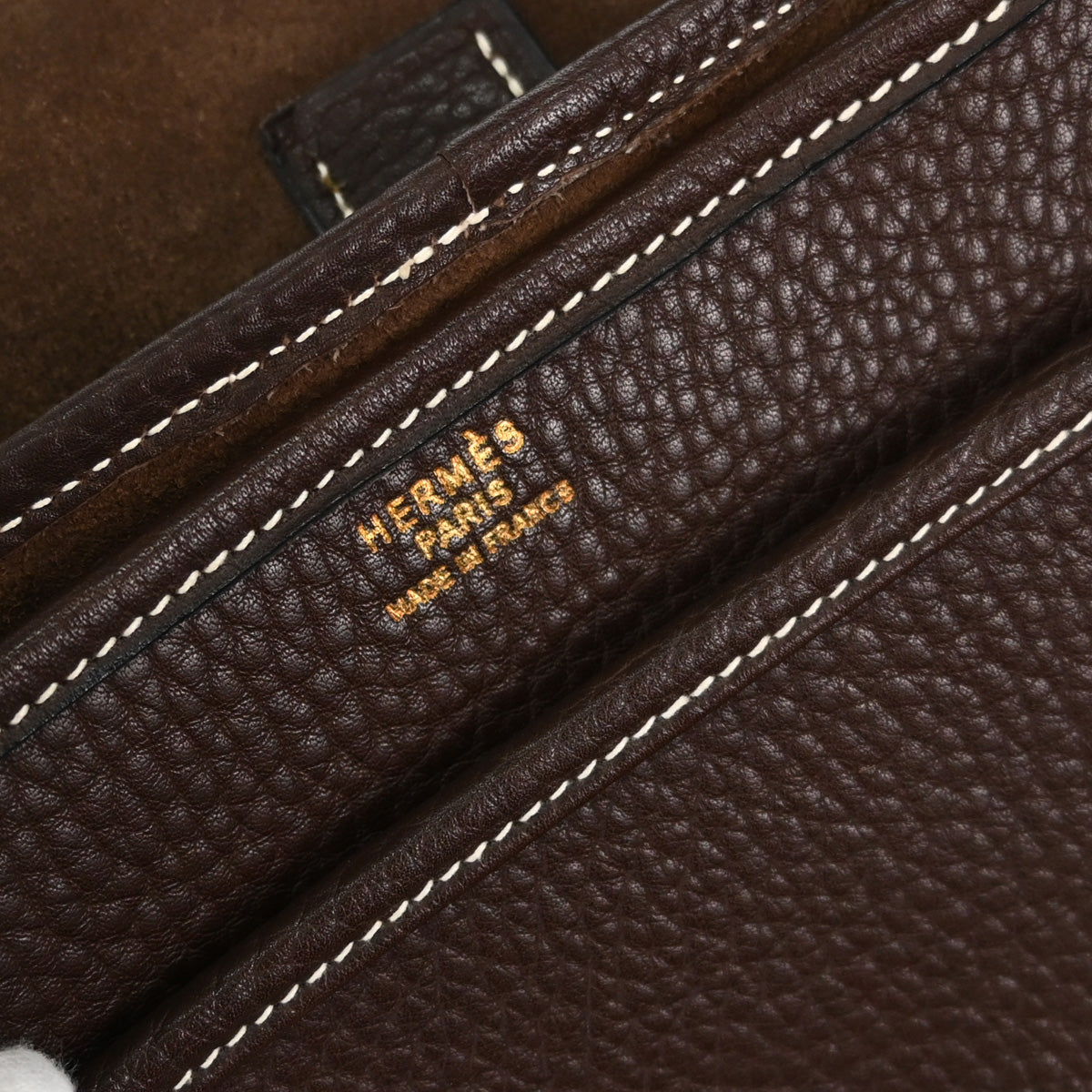 Hermes Havane Taurillon Clemence Noumea Shoulder Bag