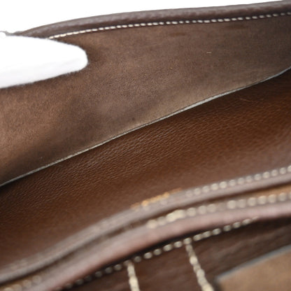 Hermes Havane Taurillon Clemence Noumea Shoulder Bag