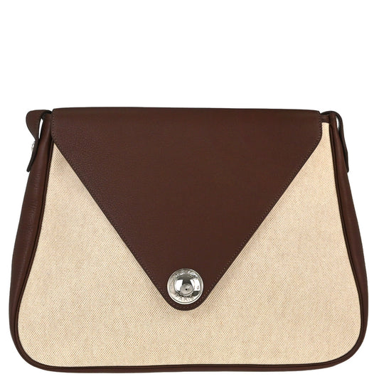 Hermes Havane Toile H Fjord Christine Shoulder Bag