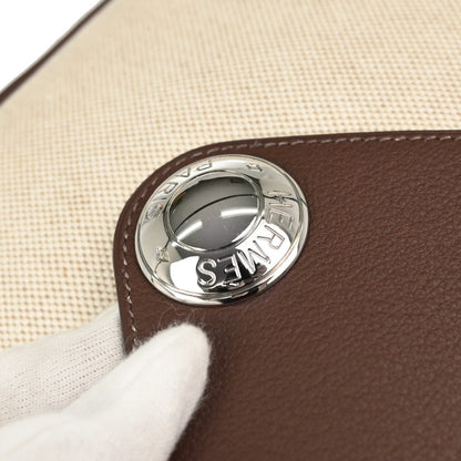 Hermes Havane Toile H Fjord Christine Shoulder Bag