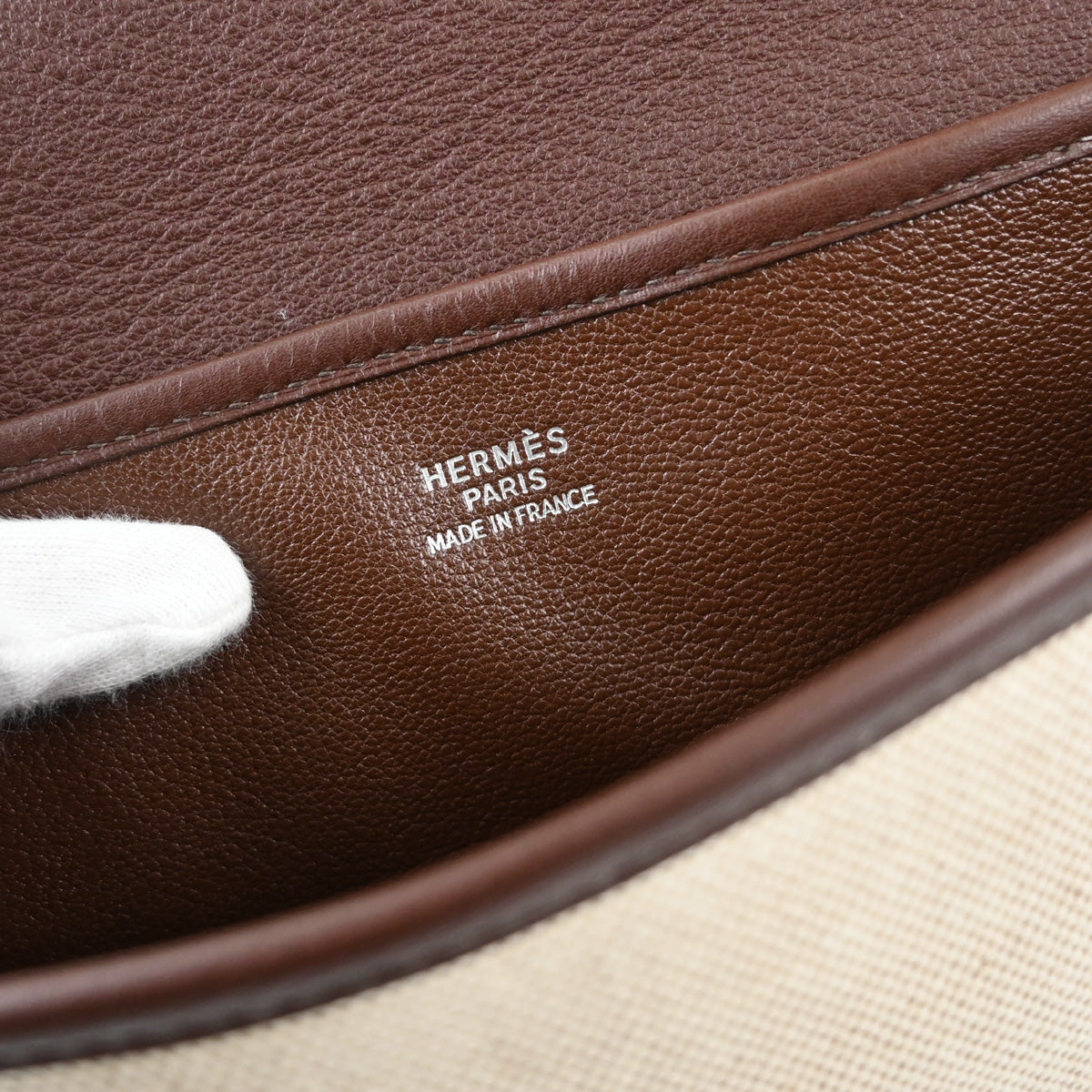 Hermes Havane Toile H Fjord Christine Shoulder Bag