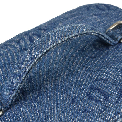 Chanel Blue Denim Vanity 2way Shoulder Handbag