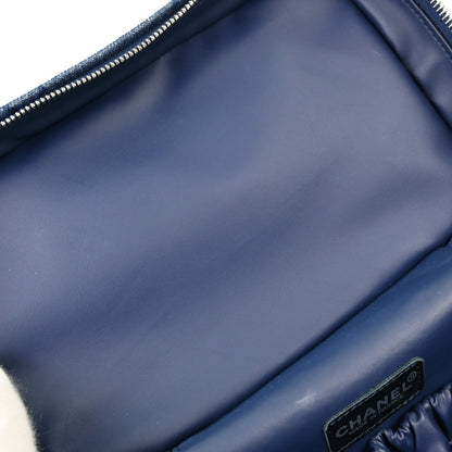 Chanel Blue Denim Vanity 2way Shoulder Handbag