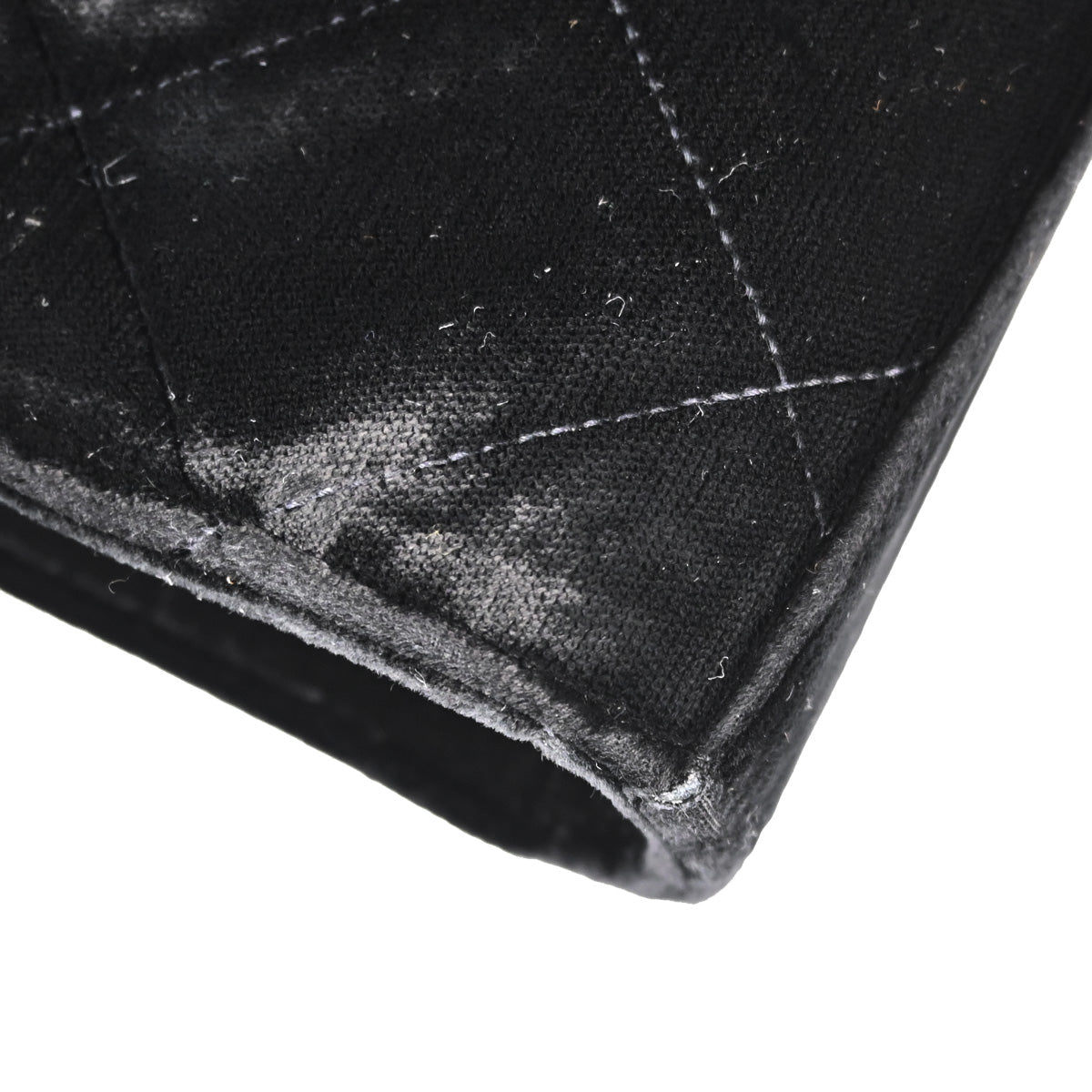 Chanel Black Velvet Briefcase Business Handbag