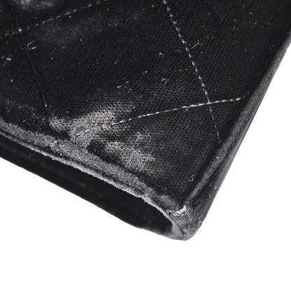 Chanel Black Velvet Briefcase Business Handbag