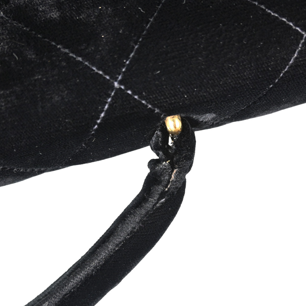Chanel Black Velvet Briefcase Business Handbag