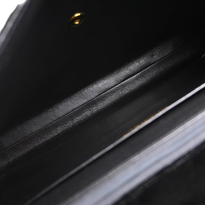 Chanel Black Velvet Briefcase Business Handbag