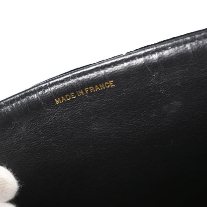 Chanel Black Velvet Briefcase Business Handbag