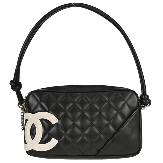 Chanel 2005-2006 Black Calfskin Cambon Ligne Handbag