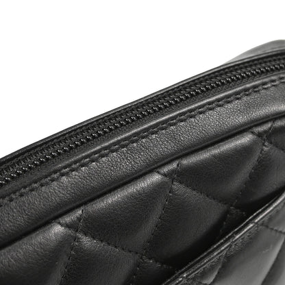 Chanel 2005-2006 Black Calfskin Cambon Ligne Handbag