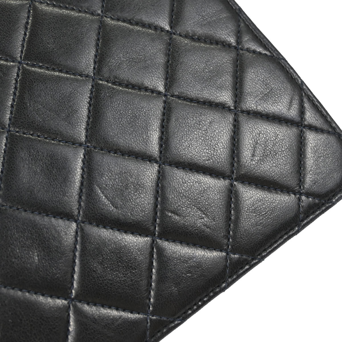 Chanel Black Lambskin Pushlock Small Half Flap Shoulder Bag