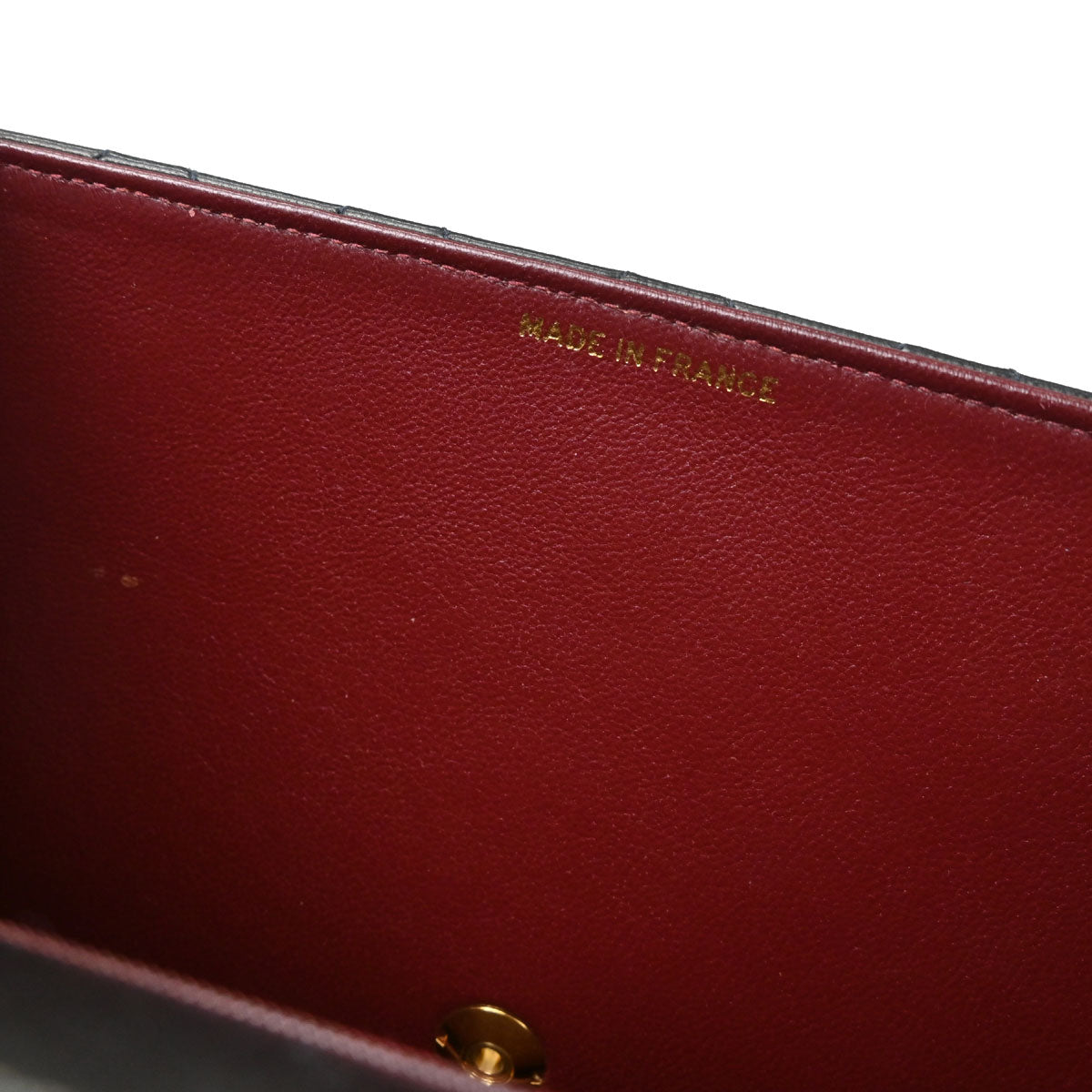 Chanel Black Lambskin Pushlock Small Half Flap Shoulder Bag