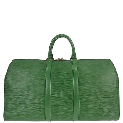 Louis Vuitton Green Epi Keepall 45 Travel Handbag M42974