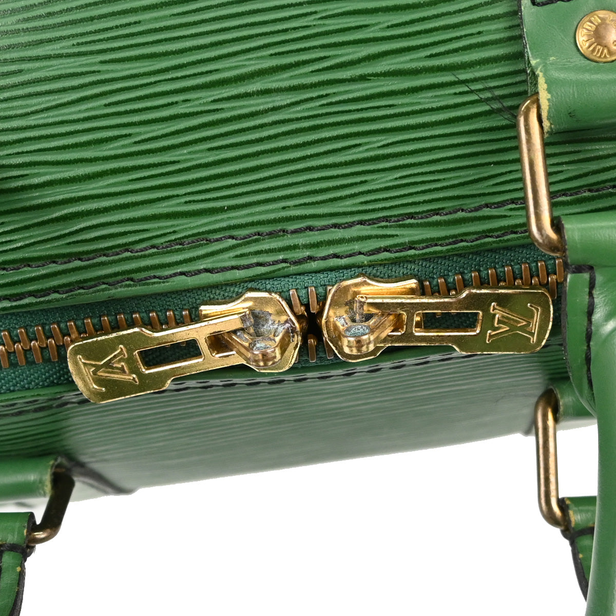 Louis Vuitton Green Epi Keepall 45 Travel Handbag M42974
