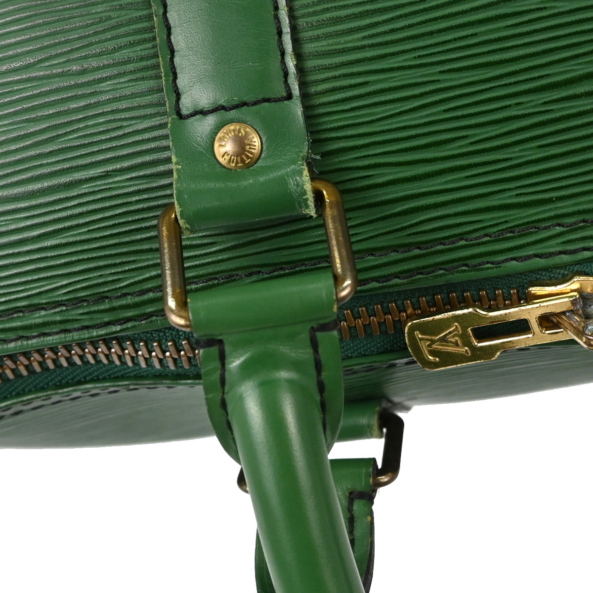 Louis Vuitton Green Epi Keepall 45 Travel Handbag M42974