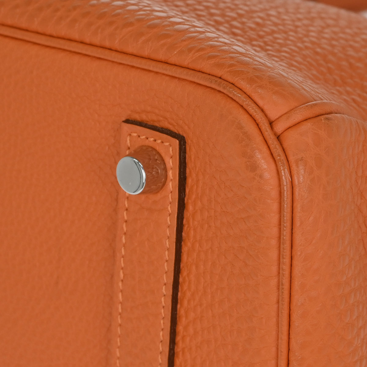 Hermes Orange Togo Birkin 35 Handbag