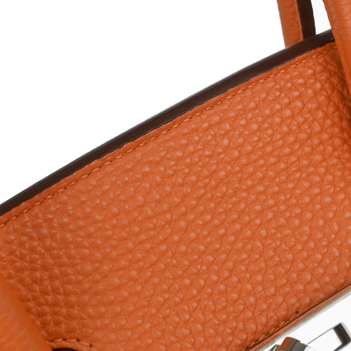 Hermes Orange Togo Birkin 35 Handbag