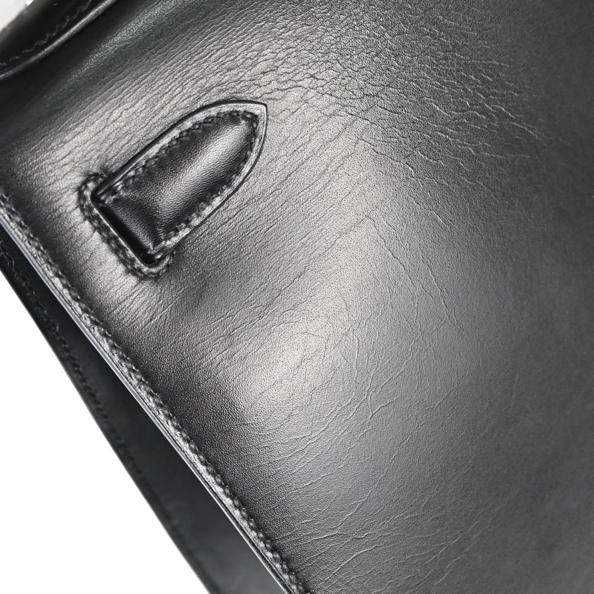 Hermes Black Box Calf Kelly 28 Sellier 2way Shoulder Handbag