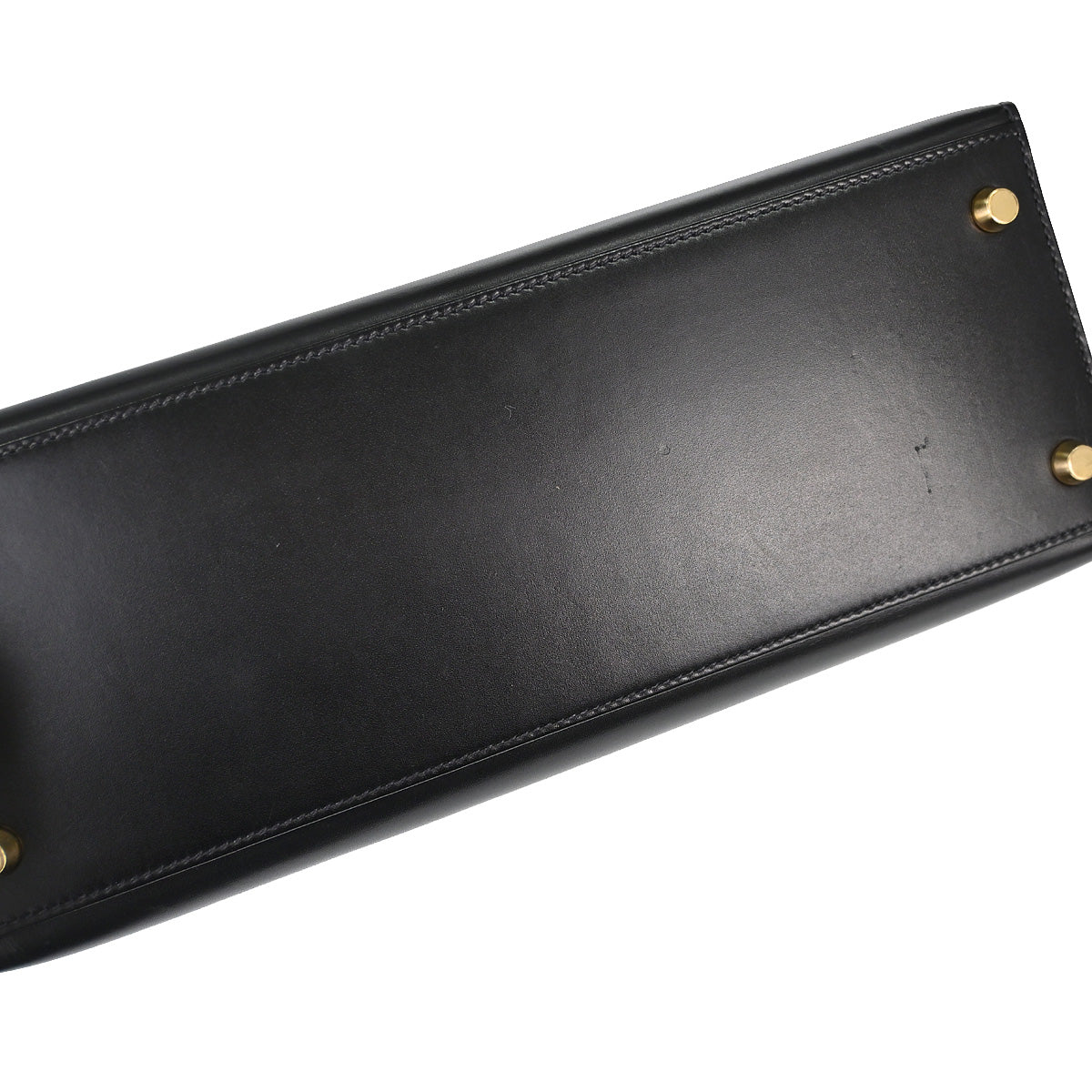 Hermes Black Box Calf Kelly 28 Sellier 2way Shoulder Handbag