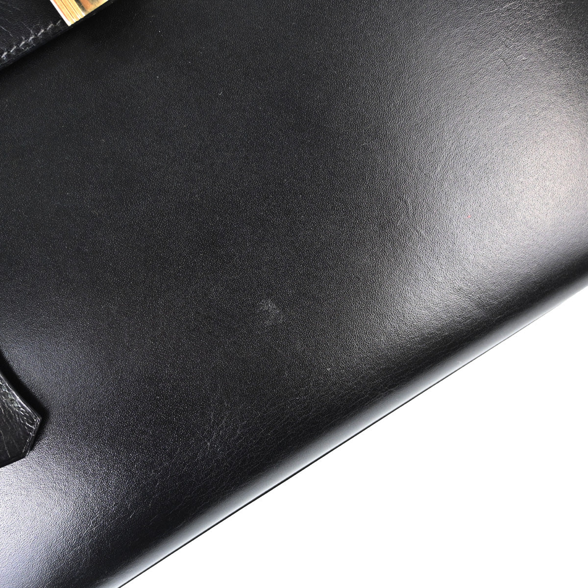 Hermes Black Box Calf Kelly 28 Sellier 2way Shoulder Handbag