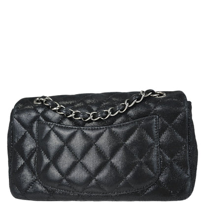 Chanel 2011 Metallic Black Calfskin Crystal CC Shoulder Bag