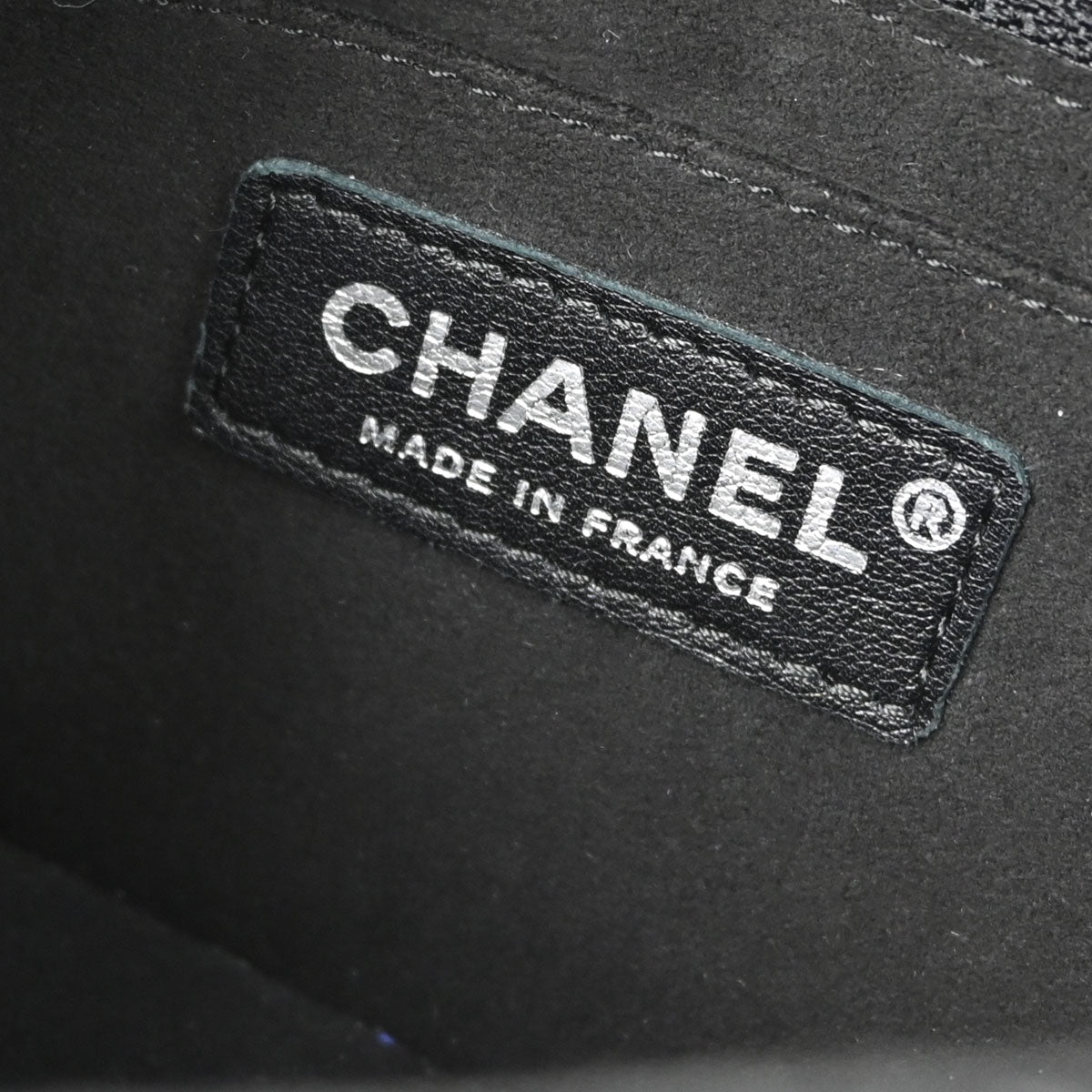 Chanel 2011 Metallic Black Calfskin Crystal CC Shoulder Bag