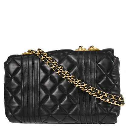 Chanel Black Lambskin Mademoiselle Shoulder Bag
