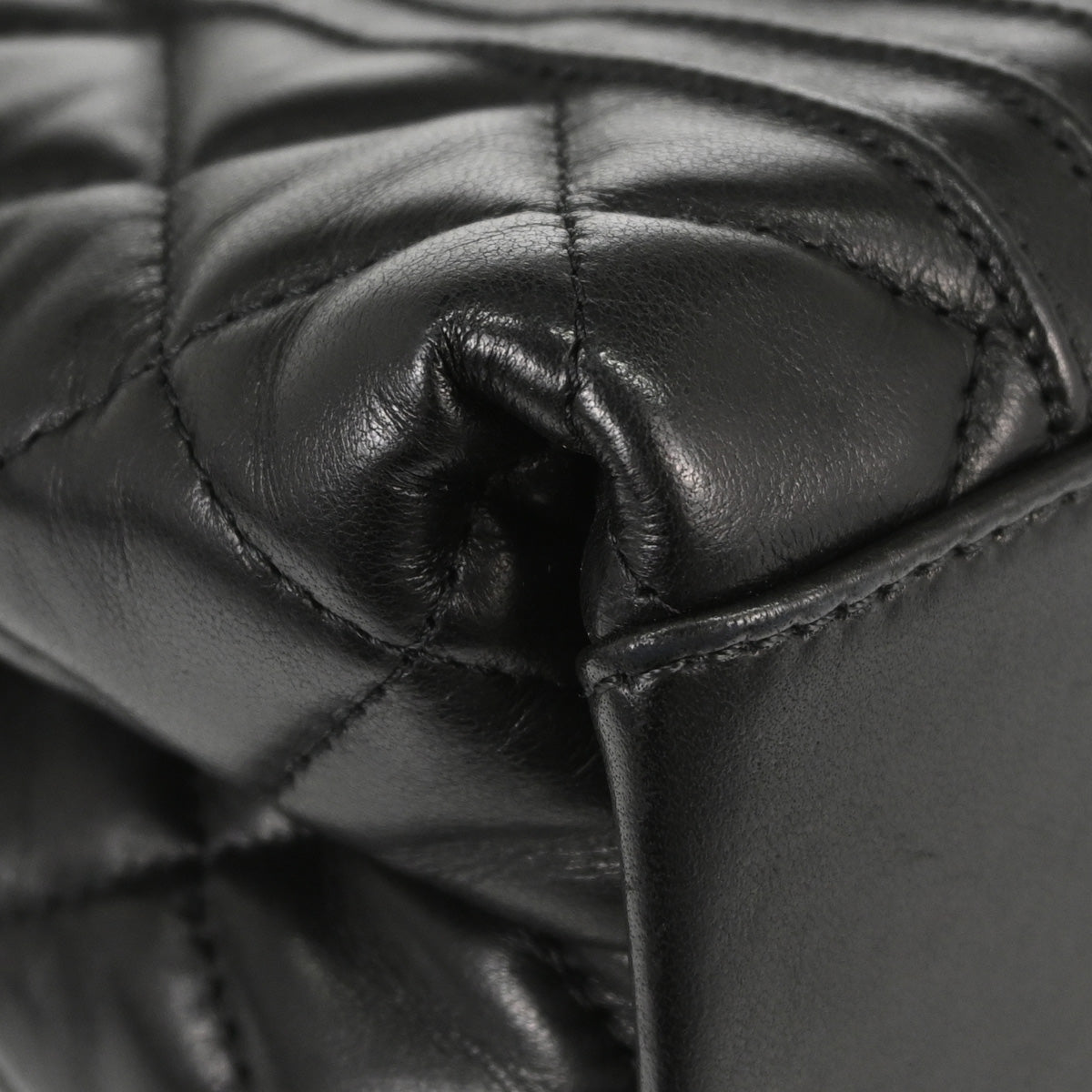Chanel Black Lambskin Mademoiselle Shoulder Bag