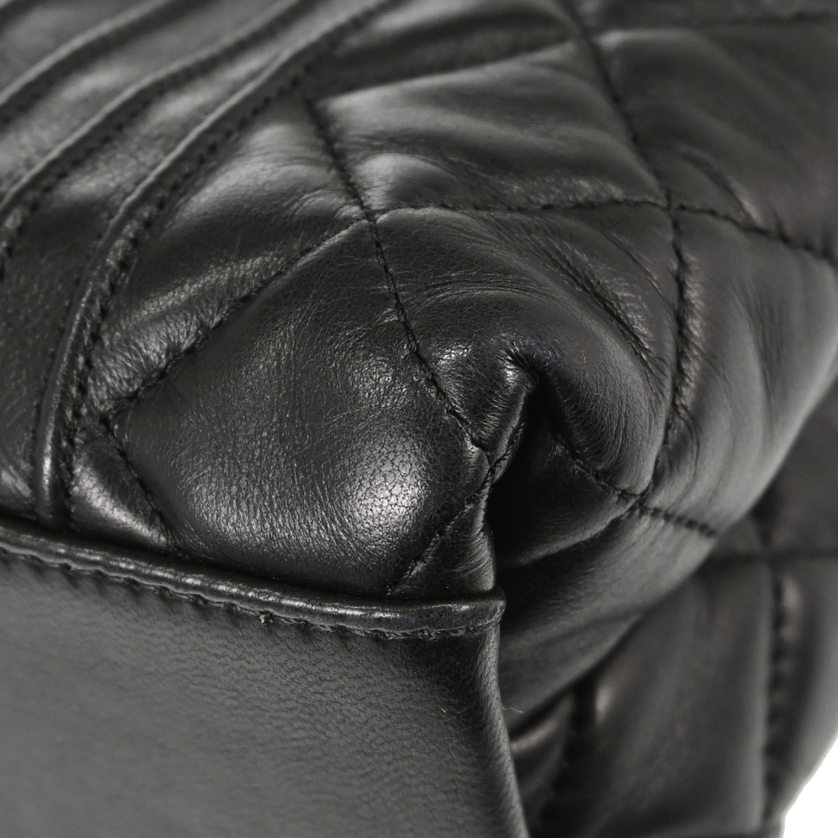 Chanel Black Lambskin Mademoiselle Shoulder Bag