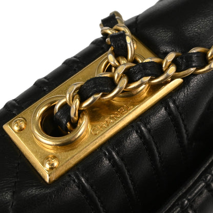 Chanel Black Lambskin Mademoiselle Shoulder Bag