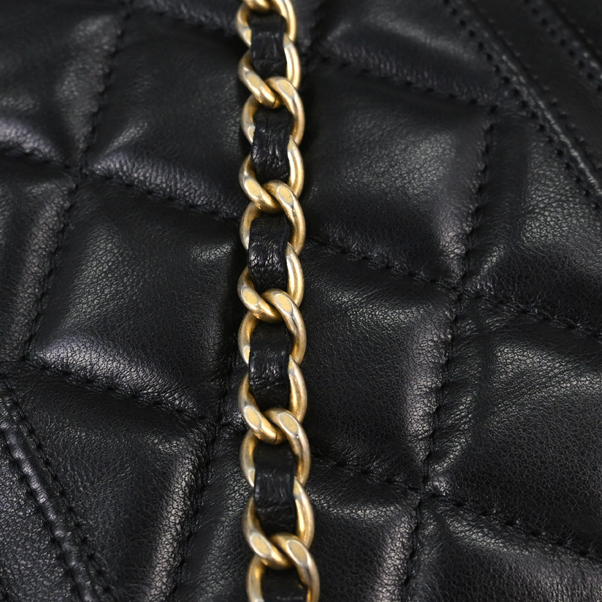 Chanel Black Lambskin Mademoiselle Shoulder Bag