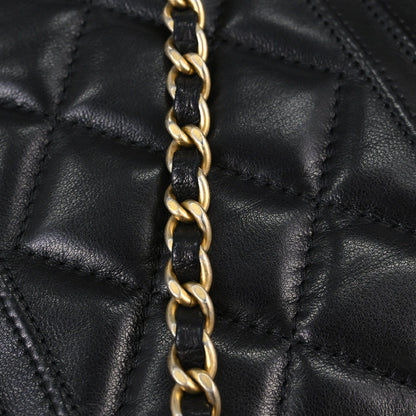 Chanel Black Lambskin Mademoiselle Shoulder Bag